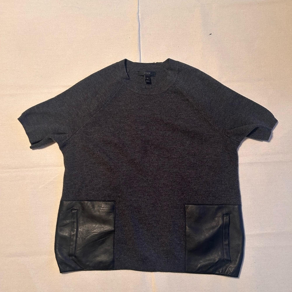 J. Crew Charcoal Knit Top